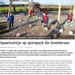 200171230 krantartikel speeltuintje op sportpark De Smeltkroes